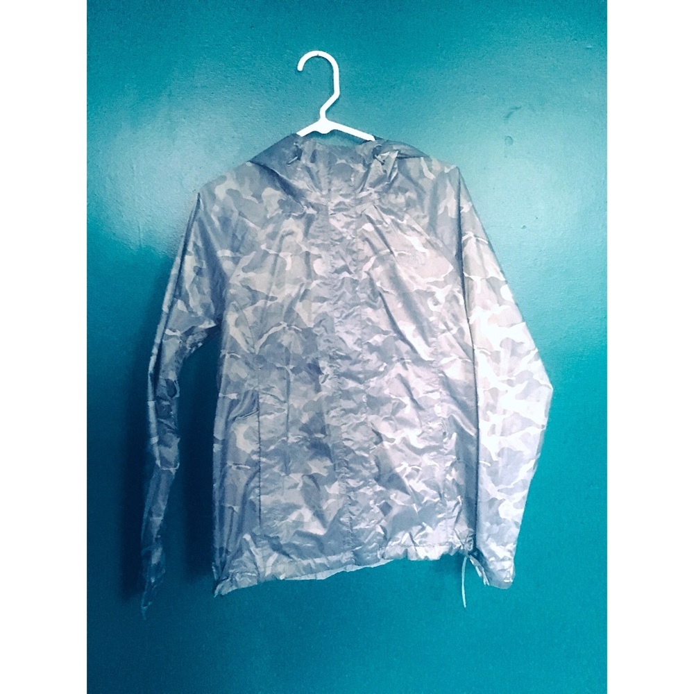 The North Face Silver Camo Rain Jacket